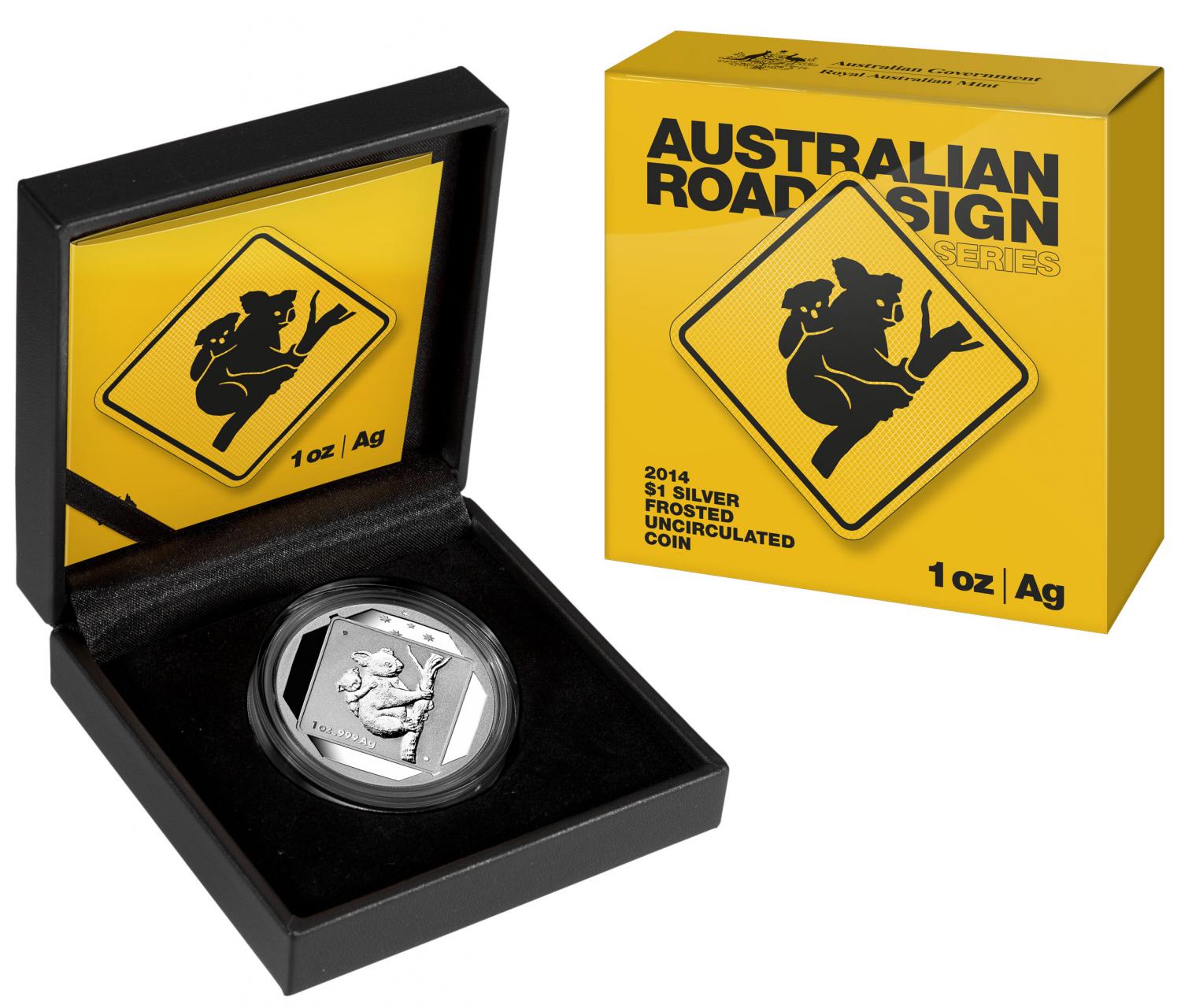 Thumbnail for 2014 1oz Silver Road Sign Series - Koala