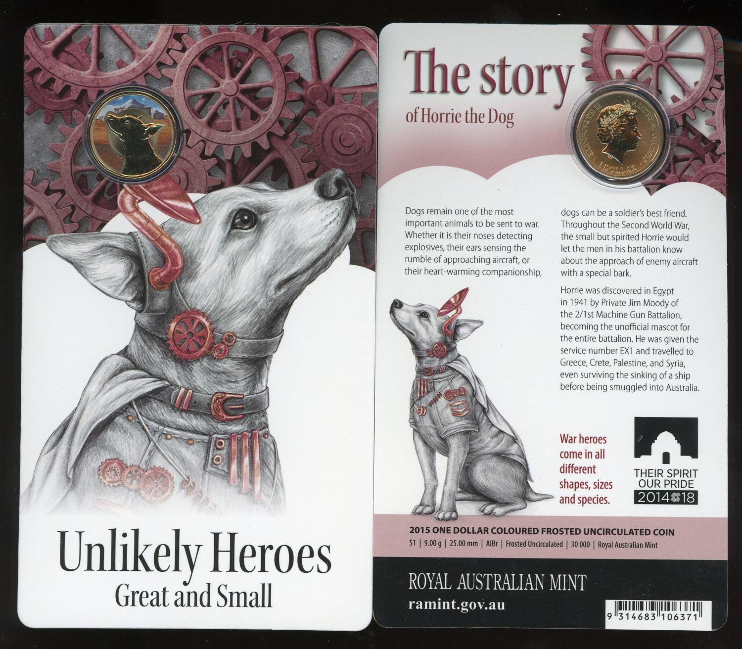 Thumbnail for 2015 Unlikely Heroes - Horrie the Dog 