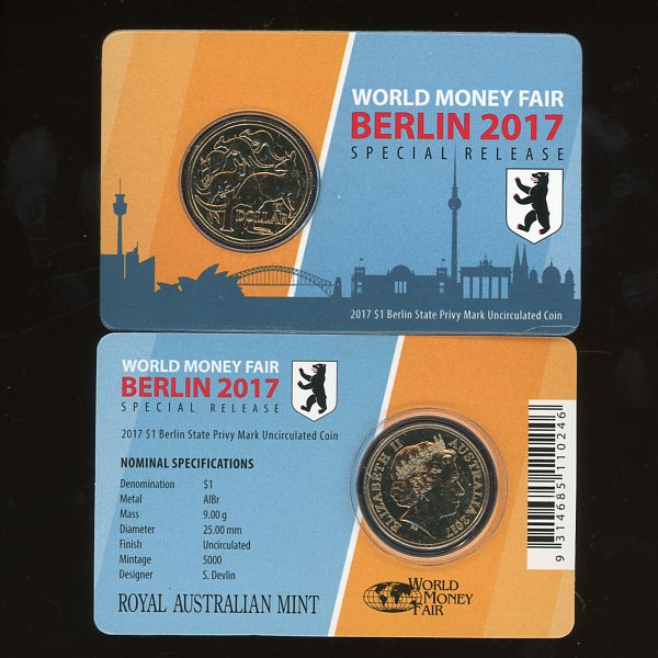 Thumbnail for 2017 Mob of Roos Berlin Fair Berlin State Privy Mark