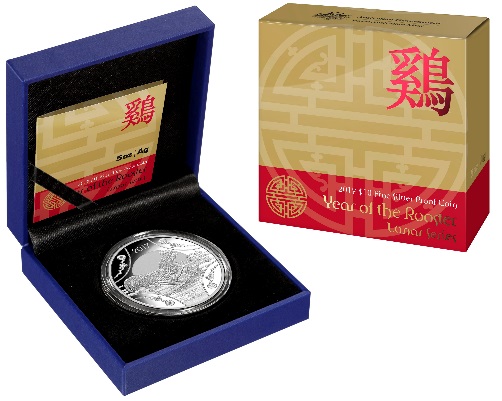 Thumbnail for 2017 Lunar Series - 1oz Year of the Rooster $1 Silver Proof Coin