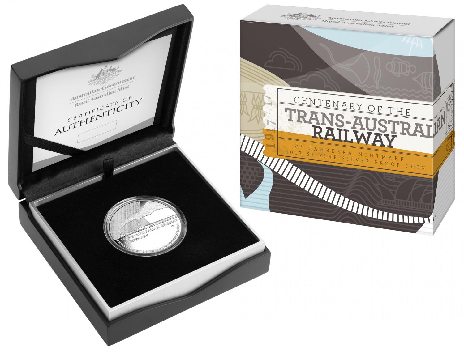 Thumbnail for 2017 $1 Silver Proof - Centenary of the Trans Australian Railway
