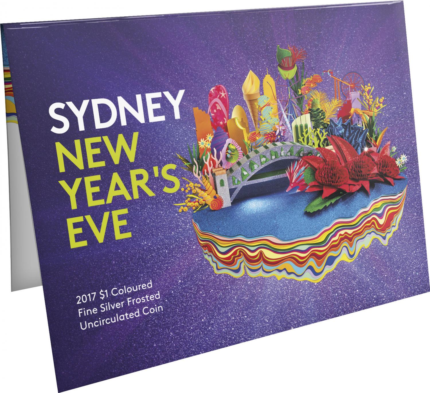 Thumbnail for 2017 Sydney New Years Eve Coloured Fine Silver Coin