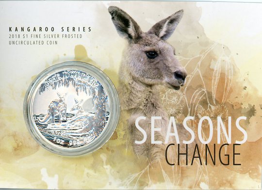Thumbnail for 2018 1oz One Dollar Silver Kangaroo Series - Seasons Change