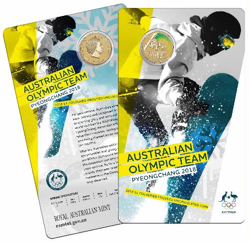 Thumbnail for 2018 Australian Winter Olympic Team Coloured Dollar -  Pyeongchang