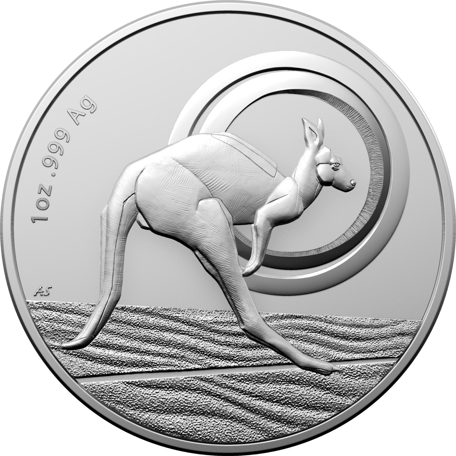 Thumbnail for 2021 $1.00 Fine Silver FRUNC Kangaroo in Capsule - Outback Majesty