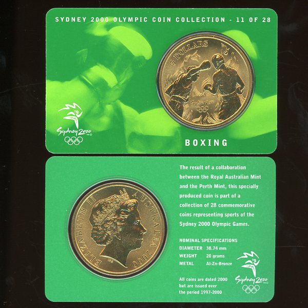 Thumbnail for 2000 Sydney Olympics Boxing $5 Coin Uncirculated