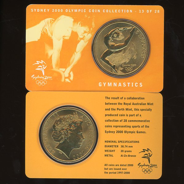 Thumbnail for 2000 Sydney Olympics Gymnastics $5 Coin Uncirculated