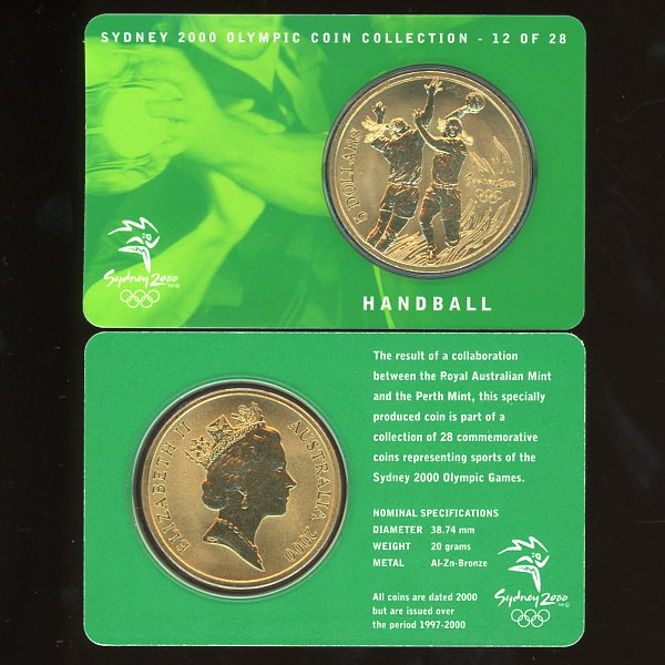 Thumbnail for 2000 Sydney Olympics Handball $5 Coin Uncirculated
