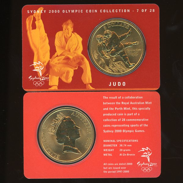 Thumbnail for 2000 Sydney Olympics Judo $5 Coin Uncirculated