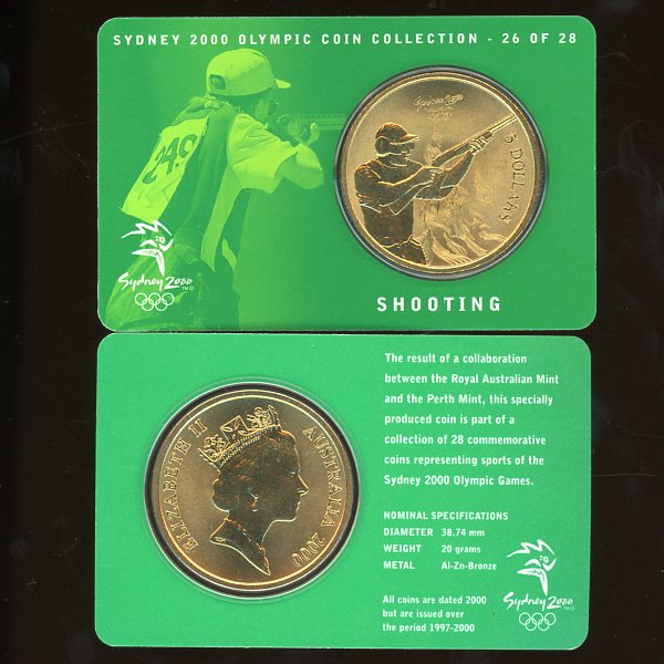 Thumbnail for 2000 Sydney Olympics Shooting $5 Coin Uncirculated