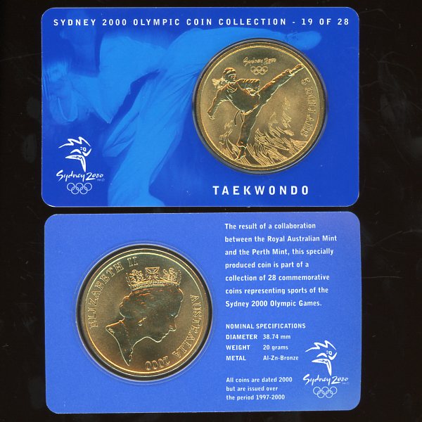 Thumbnail for 2000 Sydney Olympics Taekwondo $5 Coin Uncirculated