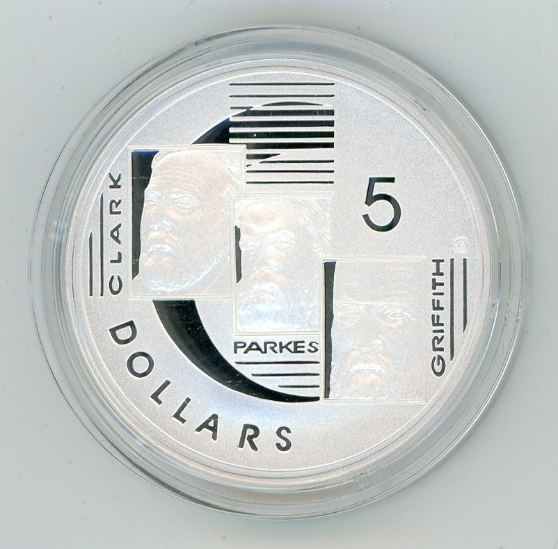 Thumbnail for 2001 $5 Silver Proof From Masterpieces In Silver Set - Clark Parkes & Griffith