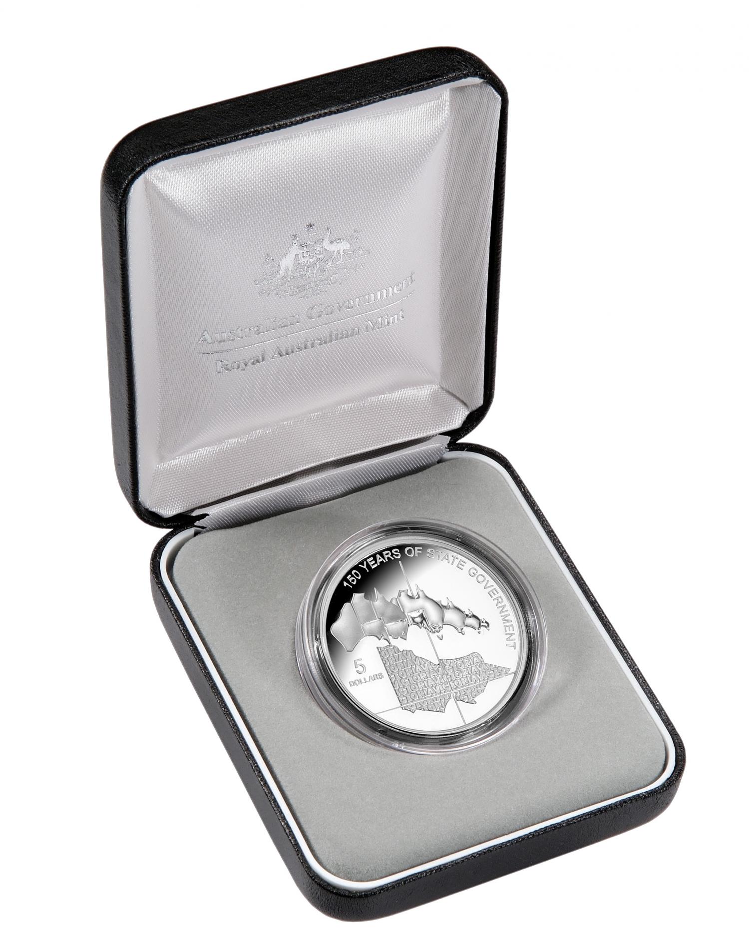 Thumbnail for 2006 $5.00 Silver Proof Victoria 150 Years of State Government