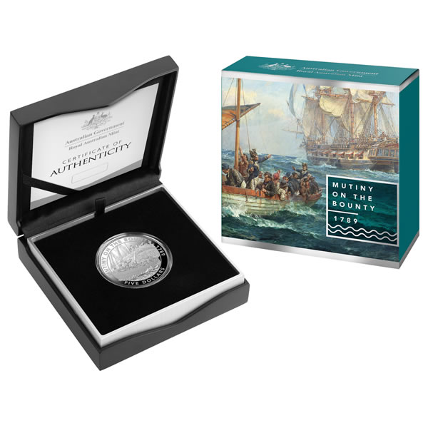 Thumbnail for 2019 Mutiny and Rebellion Series $5 Silver Proof - The Bounty
