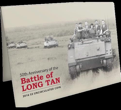 Thumbnail for 2016 50th Anniversary of the Battle of Long Tan $5.00 Uncirculated Coin