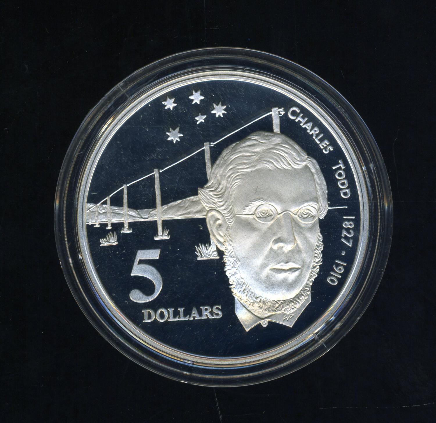 Thumbnail for 1995 $5.00 Silver Proof Coin in Capsule from Masterpieces in Silver Set - Charles Todd