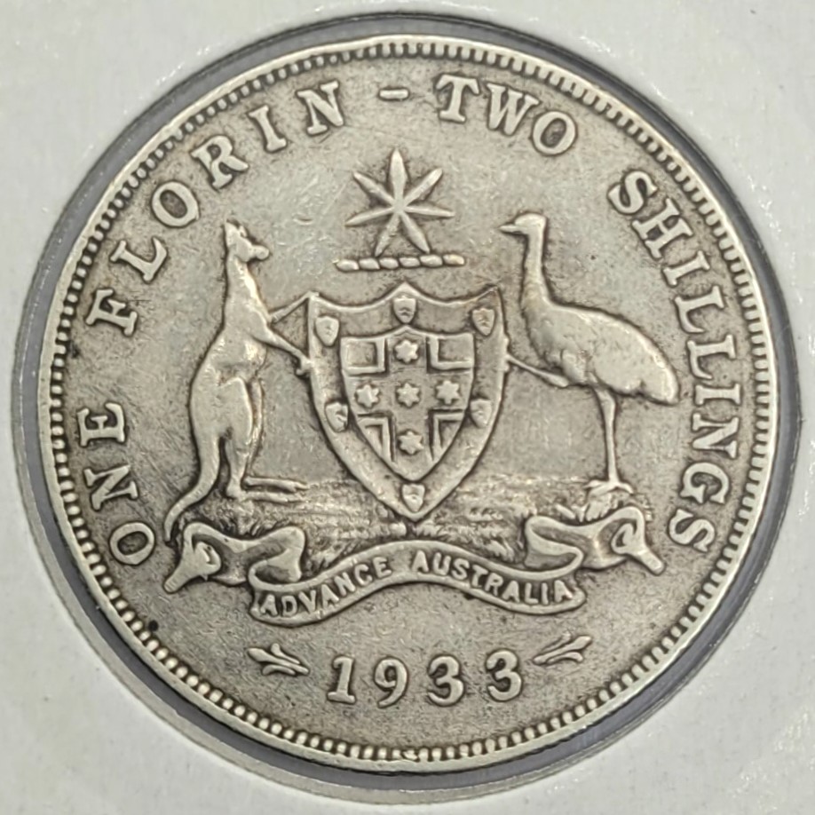 Thumbnail for 1933 Australian Florin VG - F