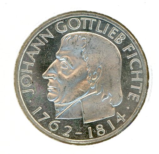 Thumbnail for 1964J German Silver Five Marks UNC