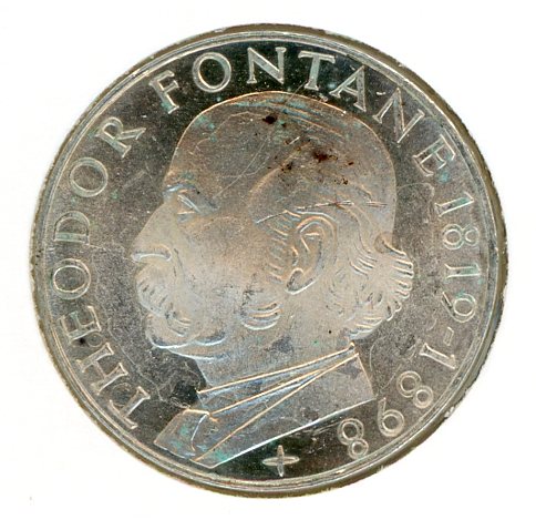 Thumbnail for 1969G German Silver Five Marks (B) - Proof Spots
