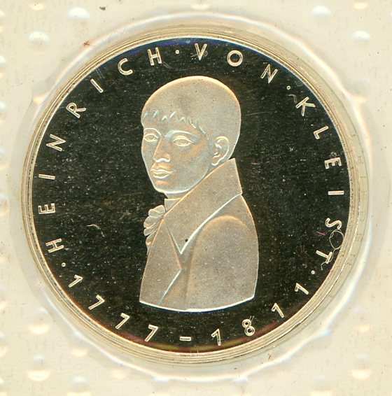 Thumbnail for 1977G German Silver Proof Five Mark Coin 