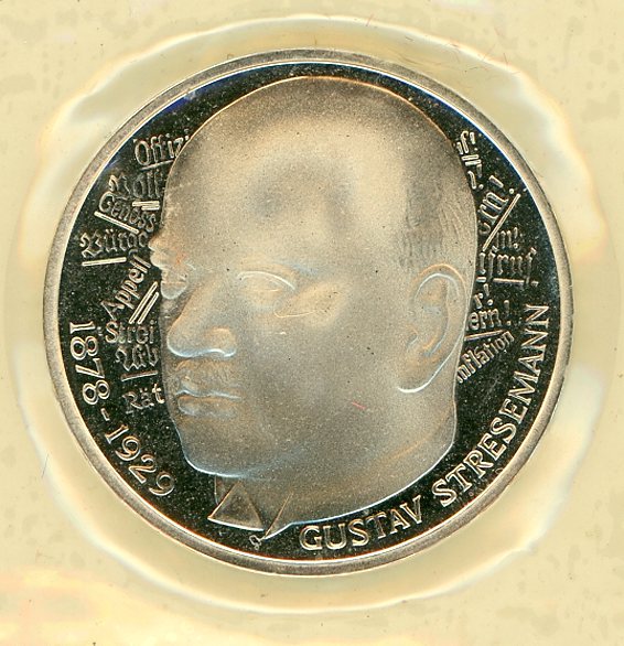 Thumbnail for 1978D German Silver Proof Five Mark Coin