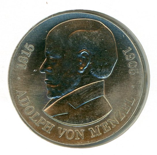 Thumbnail for 1980 DDR Silver Five Marks UNC