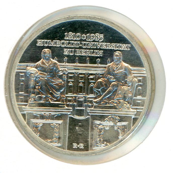 Thumbnail for 1985 DDR Silver Ten Marks UNC
