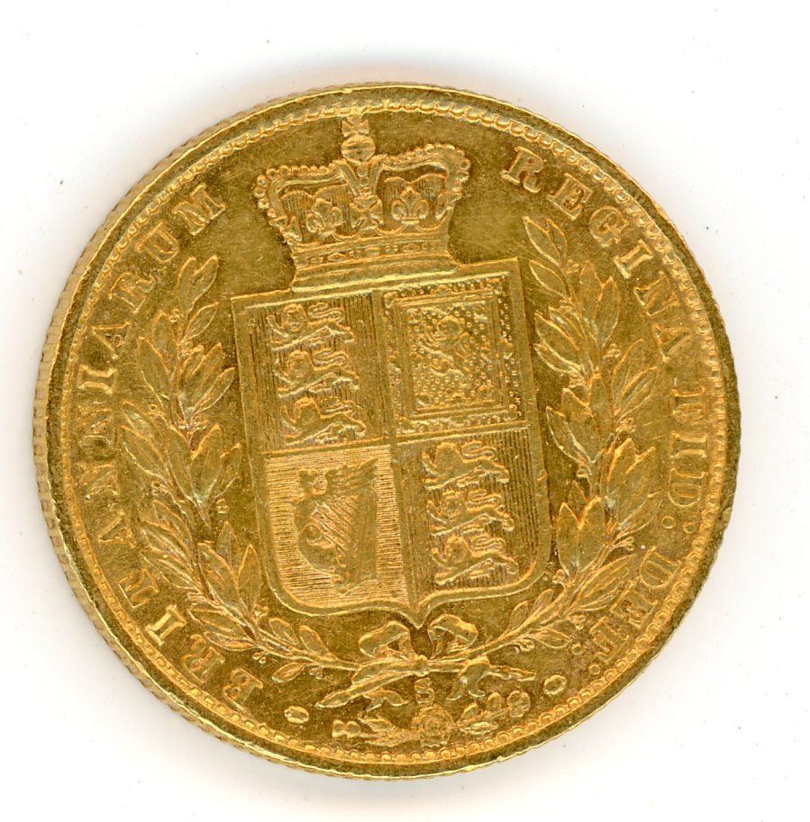 Thumbnail for 1877S Australian Shield Gold Sovereign D