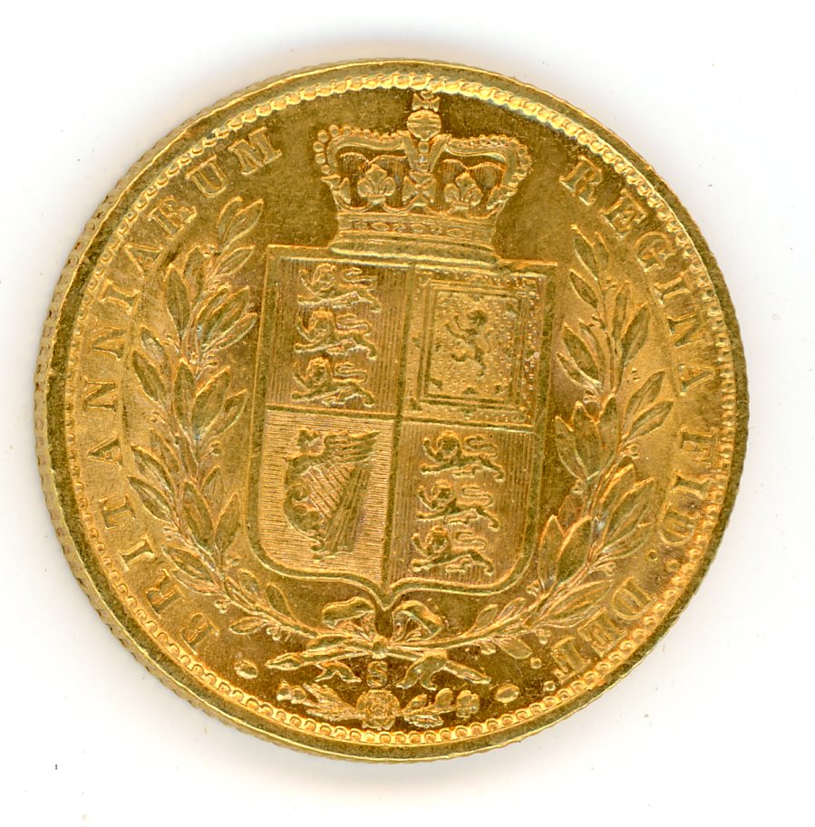 Thumbnail for 1877S Australian Shield Gold Sovereign E
