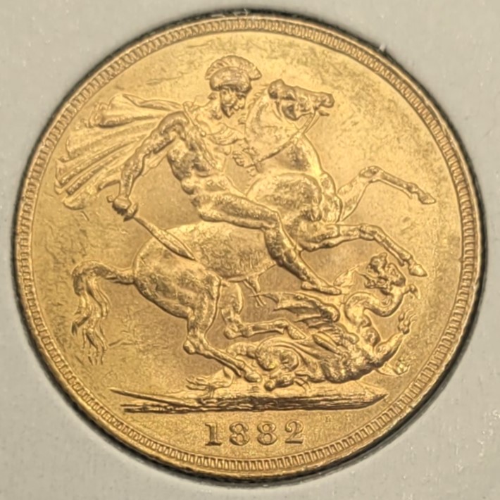 Thumbnail for 1882S Australian Young Head Gold Sovereign C