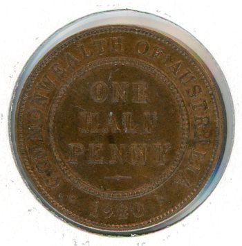 Thumbnail for 1920 Australian Half Penny aUNC