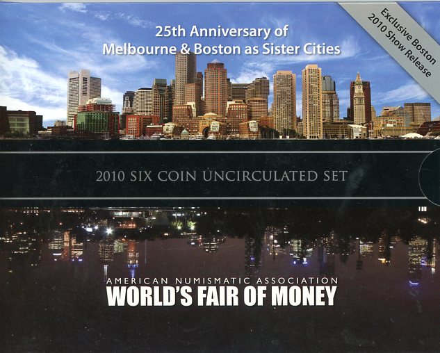 Thumbnail for 2010 Six Coin Mint Set - Boston World Money Fair