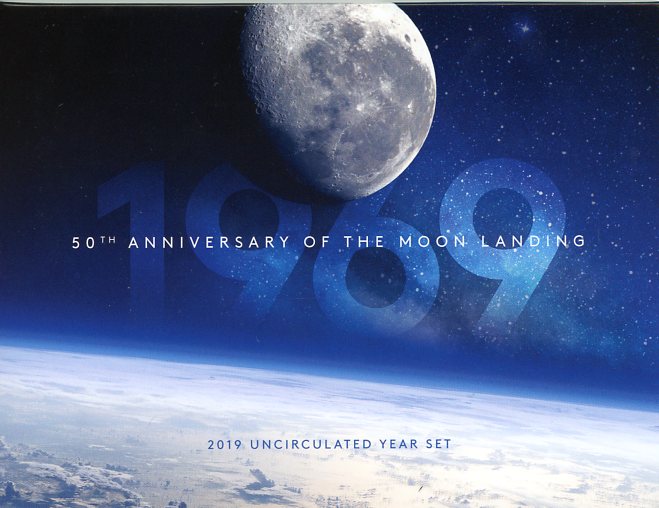 Thumbnail for 2019 50th Anniversary of the Moon Landing UNC Year Set