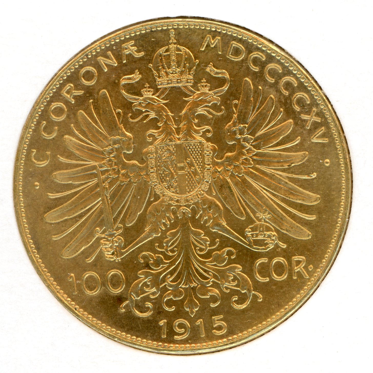 Thumbnail for 1915 Austria Gold 100 Corona