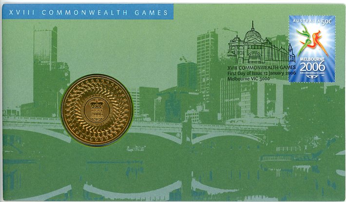 Thumbnail for 2006 XVIII Commonwealth Games Melbourne with $5 Coin