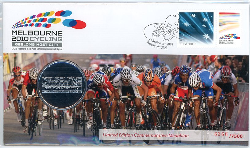 Thumbnail for 2010 Melbourne Cycling Geelong Host City Medallic PNC