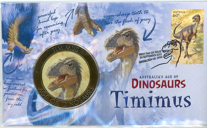 Thumbnail for 2013 Australia's Age Of Dinosaurs Medallic PNC - Timimus