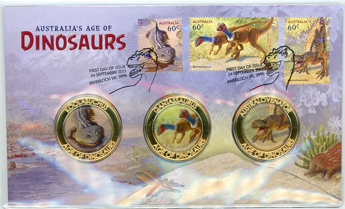 Thumbnail for 2013 Australia's Age of Dinosaurs Medallic PNC