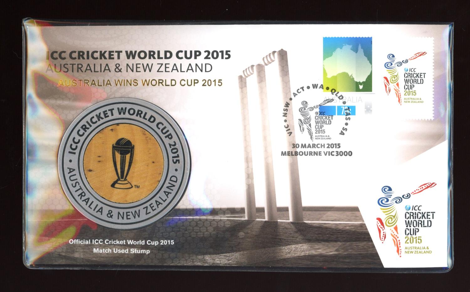 Thumbnail for 2015 Issue 03 ICC Cricket World Cup Medallic PNC