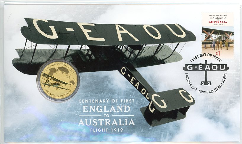 Thumbnail for 2019 Centenary of First England to Australia Perth Mint PNC