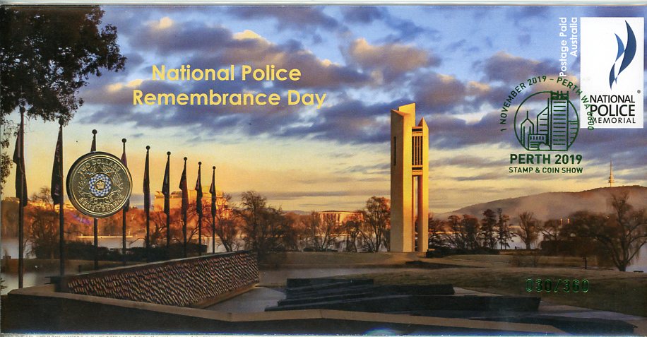 Thumbnail for 2019 Set of Three National Police Remembrance Day PNC - Perth Stamp & Coin Show