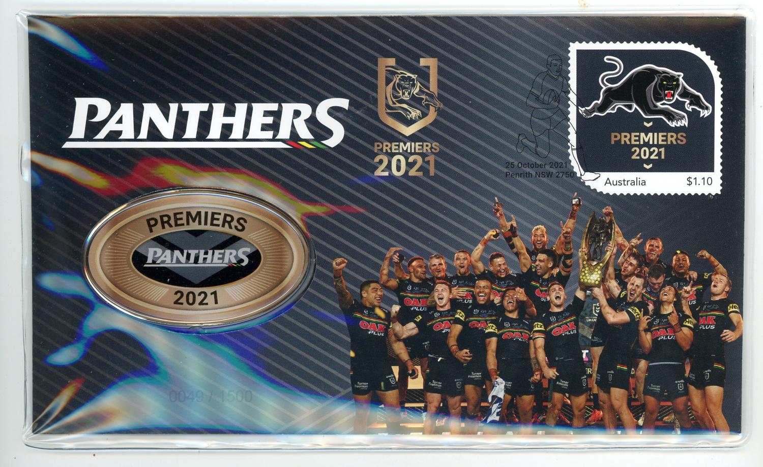 Thumbnail for 2021 NRL Premiers - Panthers Medallic PNC