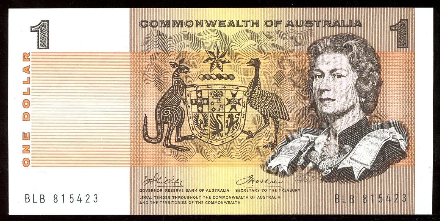 Thumbnail for 1972 One Dollar Note Phillips-Wheeler BLB 815423 - gEF
