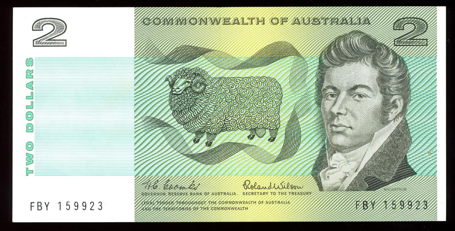 Thumbnail for 1966 $2.00 Coombs-Wilson FBY 159923 aUNC