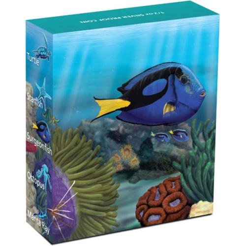 Thumbnail for 2012 Australian Sealife Half oz Coloured Silverproof - Surgeonfish