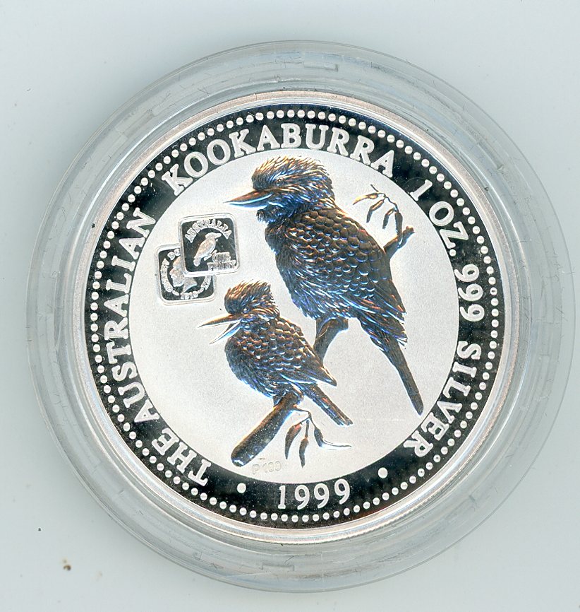 Thumbnail for 1999 1oz Silver Kookaburra - 1919 Square Penny Privy