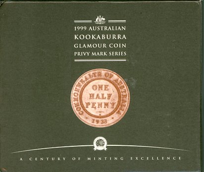Thumbnail for 1999 2oz Kookaburra with 1923 Halfpenny Privy Mark