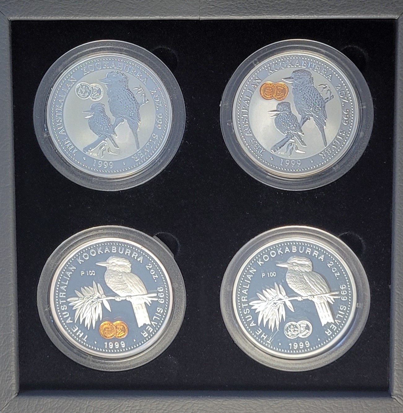 Thumbnail for 1999 4x2 oz Silver Kookaburra Glamour Coin Set