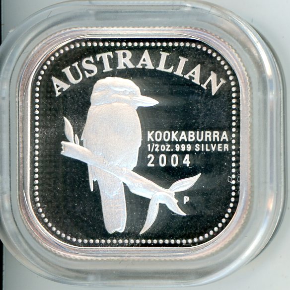 Thumbnail for 2004 Australian Half oz Square Kookaburra Proof
