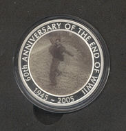 Thumbnail for 2005 60th Anniversary of the end of World War II 1oz Silver Proof with Moving Image